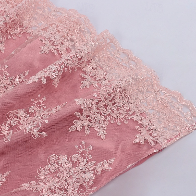 Women's Bavarian Dirndl Dress Costume with Lace Apron and Blouse Pink Satin Embroidery Outfit for Oktoberfest Festival 2026 - $80.99 –P15