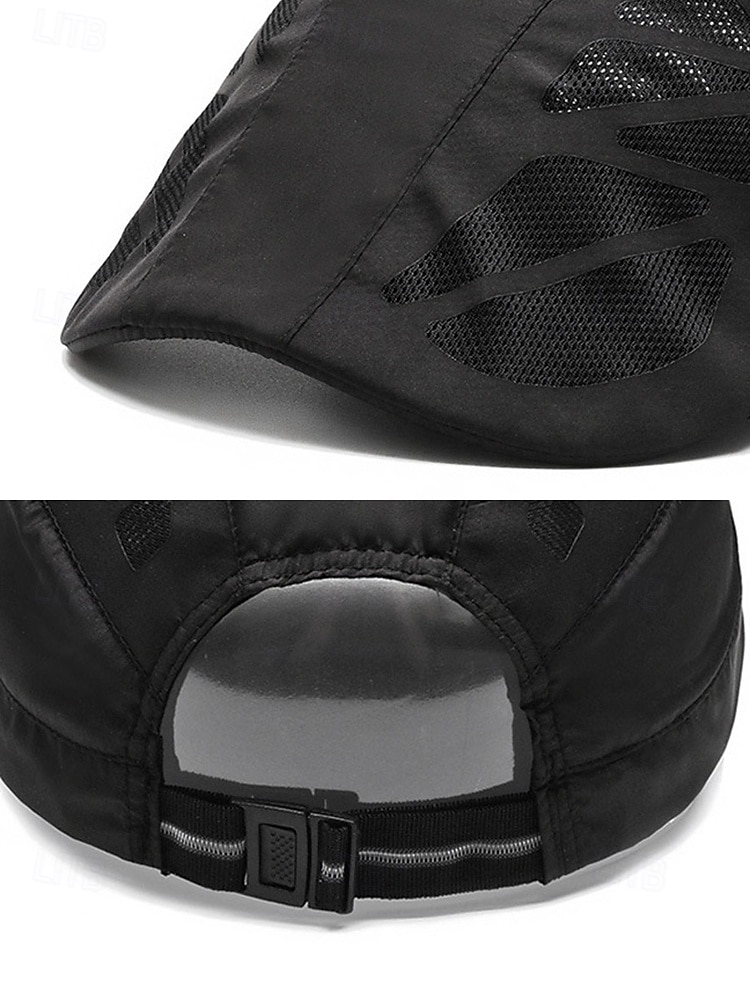 Atmungsaktive Baskenmütze für Herren mit Mesh-Einsatz, verstellbar für Outdoor-Aktivitäten und Laufen 2025 - $14.99 –P7