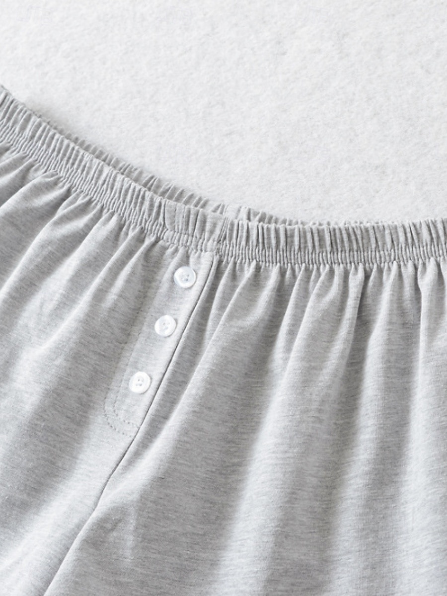 Dámské šortky Jednobarevné Chinos Módní Casual Athleisure Krátké Střední pas Hladké Elastický pás Pohodlné Měkké Komfortní Elastické Venku Ulice Světle šedá Černá Bílá Modrá Léto Volný střih 2025 - $15.99 –P9