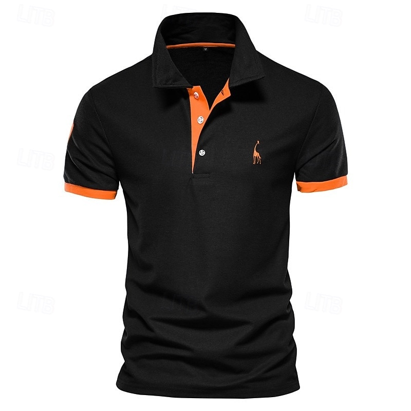 Pánské polo tričko s krátkým rukávem, 2 ks, ležérní, s klopou, pohodlné, s ozdobným potiskem &vyšívané základní letní polo tričko regular fit 2025 - $26.99 –P8