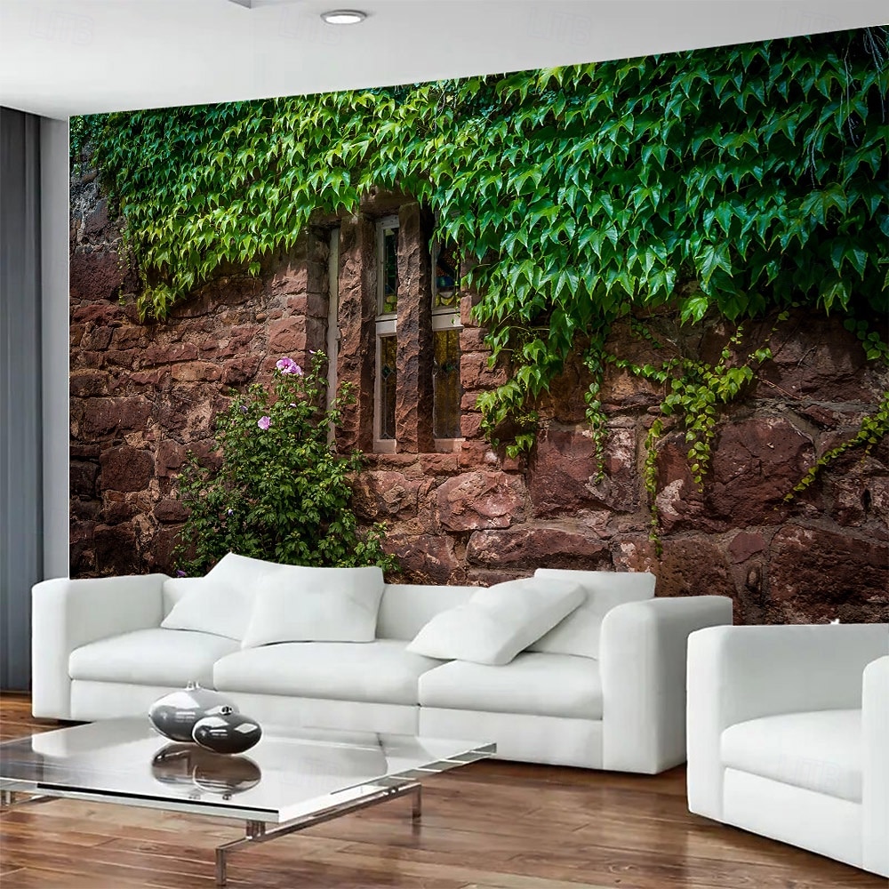 קיר חלון צמח ירוק תלוי שטיח קיר אמנות שטיח גדול קיר קישוט תמונה רקע שטיח וילון בית חדר שינה סלון קישוט 2025 - $14.99 –P2