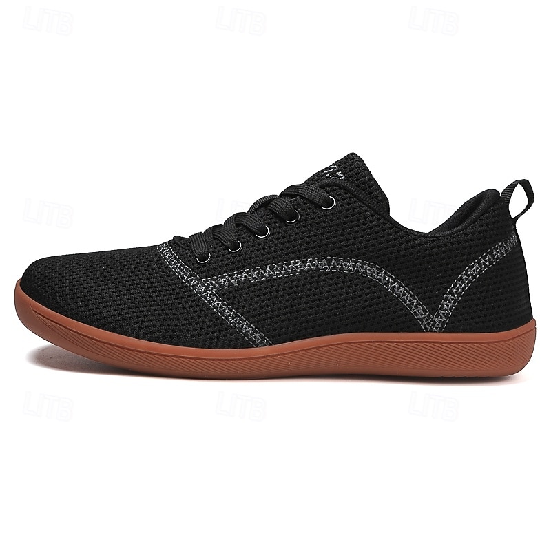 Men's White Knit Sneakers with Bright Orange Sole – Breathable Casual Shoes for Running, Outdoor Activities and Urban Style 2025 - $34.99 –P2