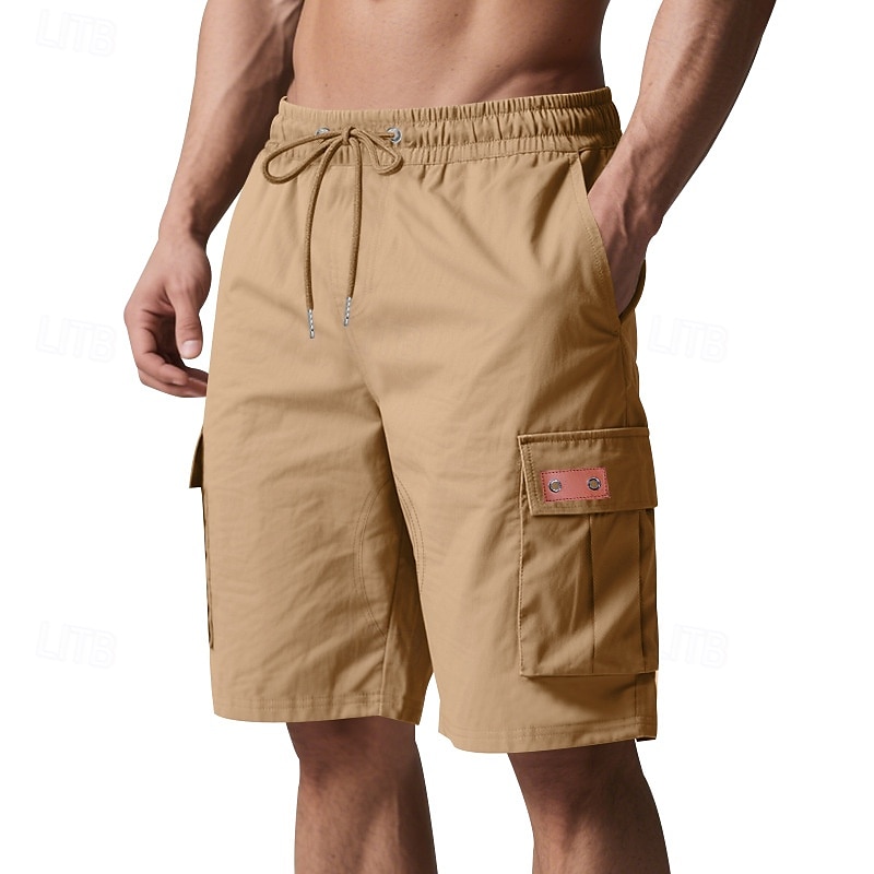 Per uomo Pantaloncini cargo Shorts Pantaloncini Estivi Coulisse Elastico in vita Multi-tasche Semplice Comodità Indossabile Lunghezza al ginocchio All'aperto Sport Quotidiano Moda Casual Nero Giallo del 2025 a $17.99 –P5