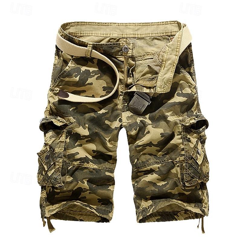 Per uomo Pantaloncini cargo Pantaloncini da esterno Bermuda Pantaloncini da Escursionismo Multi-tasche Gamba Dritta Mimetico Traspirante Indossabile Lunghezza al ginocchio All'aperto Casuale del 2026 a $32.99 –P6