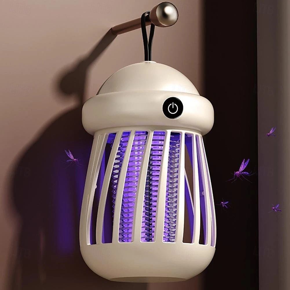 Bærbar myggdreperlampe, elektrisk fluefelle for soverom, stillegående drift, effektiv myggkontroll, kompakt og oppladbar design for innendørs bruk 2025 - $10.49 –P7
