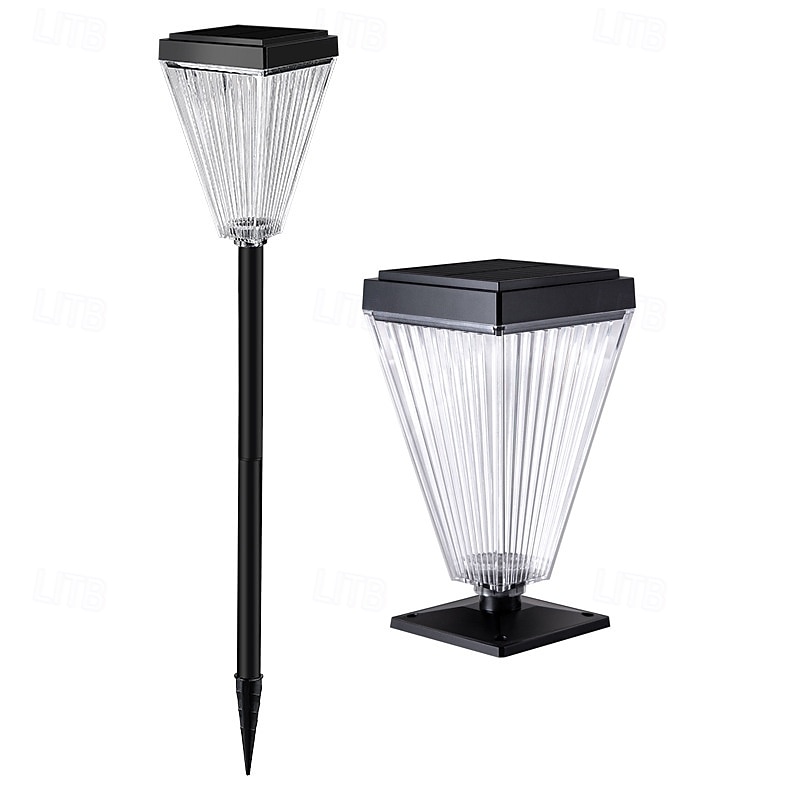 Solar Pathway Lights for Outside Super Bright Solar Driveway Lights Outdoor Waterproof Auto On/Off Solar Garden Fence Lights Solar Powered Post Landscape Decor Lighting for Path Yard Walkway 2025 - $32.99 –P11