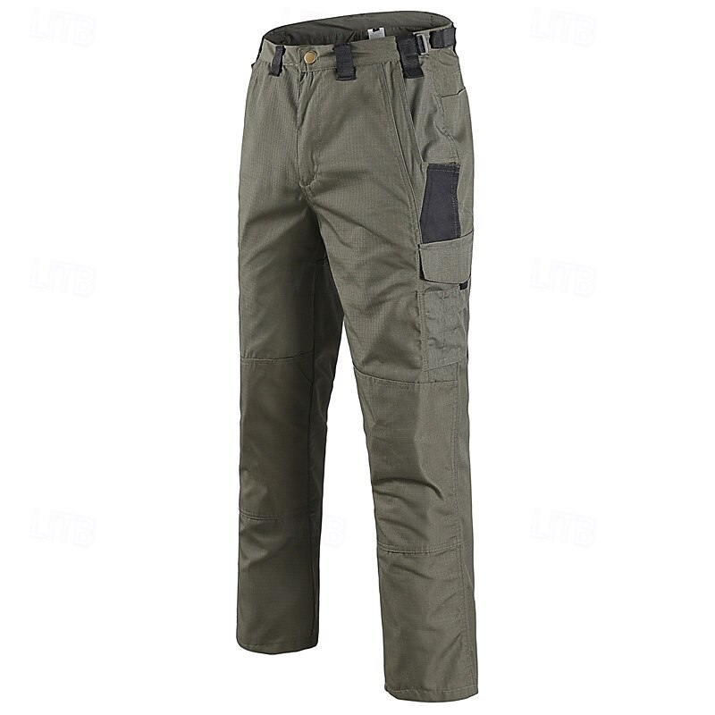 Herren Cargo-Hosen Hose Knöpfe Mehrere Taschen Einfach tragbar Outdoor Täglich Campen und Wandern Mode Klassisch Schwarz Grün 2025 - $32.99 –P6