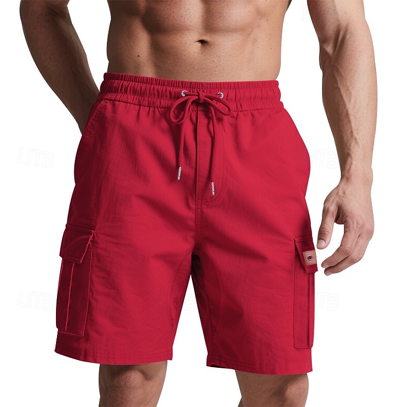 Per uomo Pantaloncini cargo Shorts Pantaloncini Estivi Coulisse Elastico in vita Multi-tasche Semplice Comodità Indossabile Lunghezza al ginocchio All'aperto Sport Quotidiano Moda Casual Nero Giallo del 2025 a $17.99 –P13