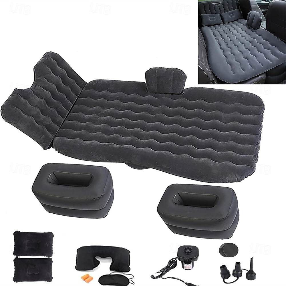 colchão de ar inflável para carro, assento traseiro, cama, colchão de ar inflável para carro com bomba, assento traseiro engrossado, cama de viagem para acampamento em viagem de 2025 por $88.99 –P5