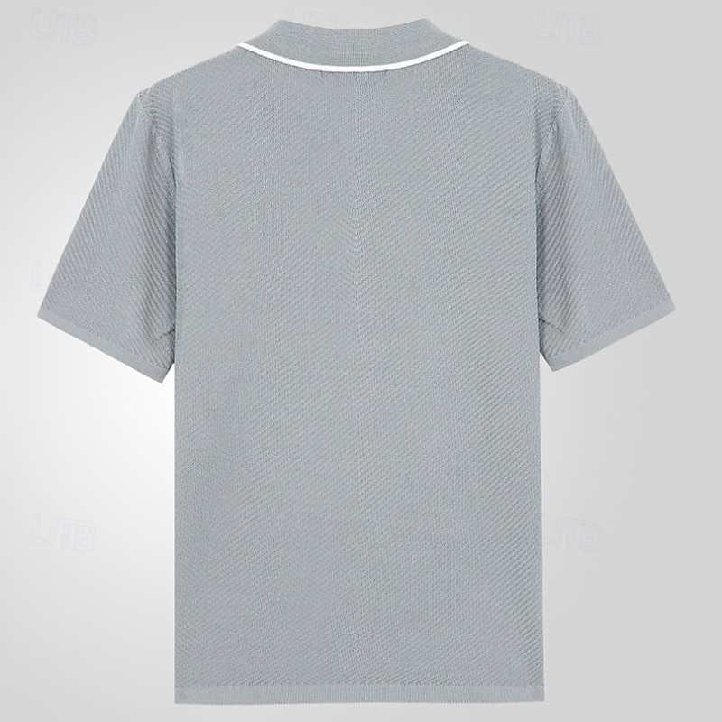 Ανδρικά Button Up Polos Πουκάμισο γκολφ Causal Αθλητικά Πέτο Κοντομάνικο Μοντέρνα Βασικό Σκέτο Κουμπιά Καλοκαίρι Μπλε Πορτοκαλί Γκρίζο Button Up Polos 2025 - $34.99 –P10