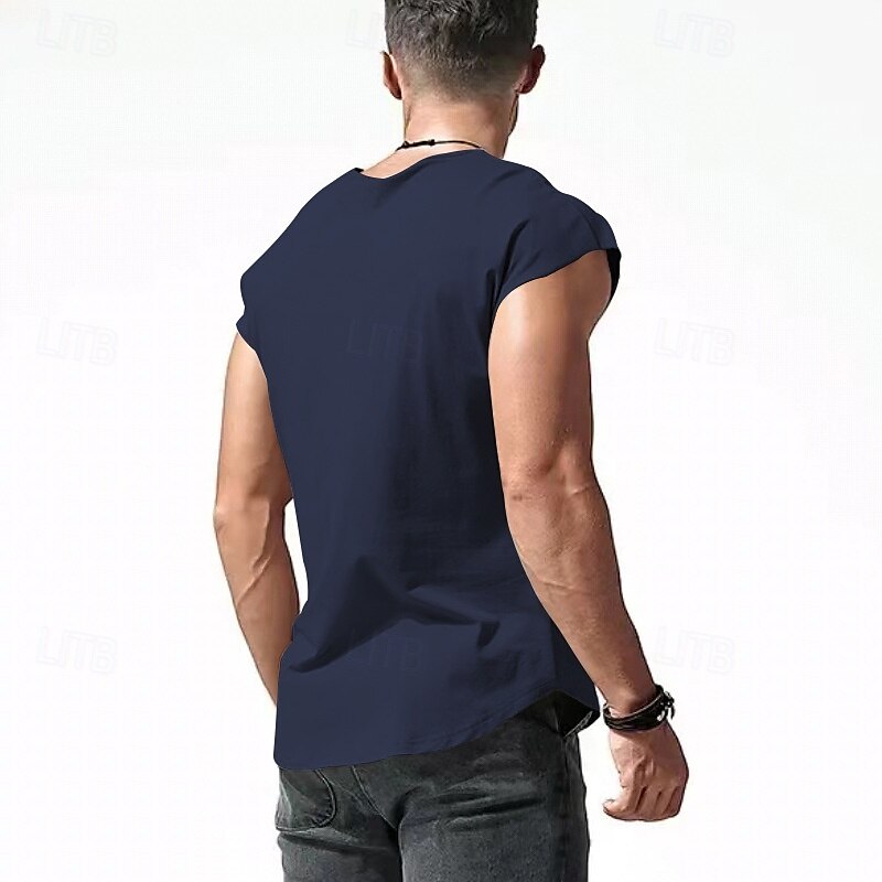 Per uomo Canotta Maglietta smanicata Canottiera Maglietta senza maniche Senza Maniche Girocollo Estate Lettera Moda Designer Essenziale Stampato Vacanza Streetwear Uscire Nero Bianco Rosso Maglietta del 2025 a $16.49 –P18