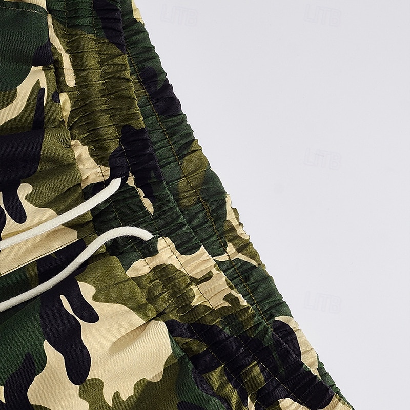 Per uomo Pantaloncini cargo Shorts Pantaloncini Estivi Coulisse Elastico in vita Multi-tasche Mimetico Comodità Indossabile Lunghezza al ginocchio All'aperto Sport Quotidiano Moda Casual Verde del 2025 a $18.99 –P13
