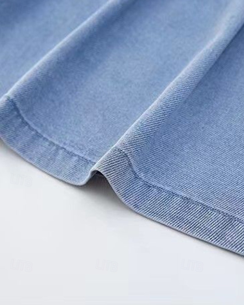 Bambini Ragazze Pantaloncini Tinta unica Streetwear Nodo da legare Scuola Dai 4 anni in su Estate Azzurro del 2025 a $11.49 –P10