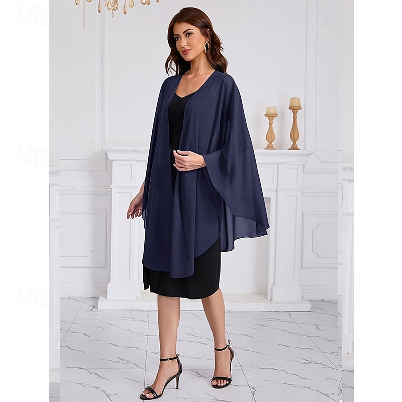 Șaluri și șaluri pentru femei pentru rochie de seară, eșarfă din șifon, eșarfă elegantă și moale din pashmina, eșarfă de mireasă pentru nuntă 2025 - $59.99 –P3