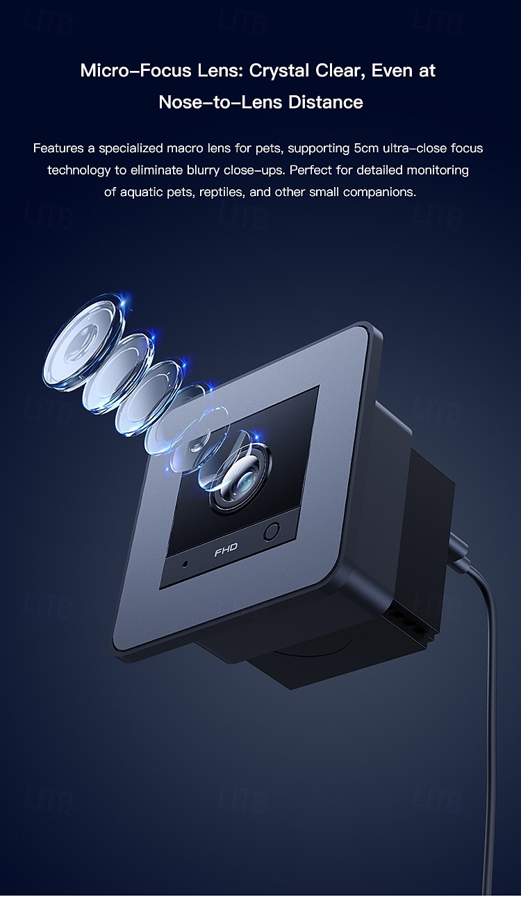 Trådlös HD-säkerhetskamera med wifi, mörkerseende, rörelsedetektering, husdjursövervakning inomhus och utomhus, fjärrkamera 2025 - $35.99 –P8