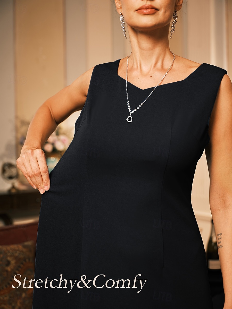 Dámské Midi šaty Plášťové šaty Šaty s bundou Elegantní koktejl Semiformální šaty Formální Párty Svatební host Běžný Květinový Dlouhý rukáv Tričkový Černá Jaro Podzim Zima 2025 - $69.99 –P6