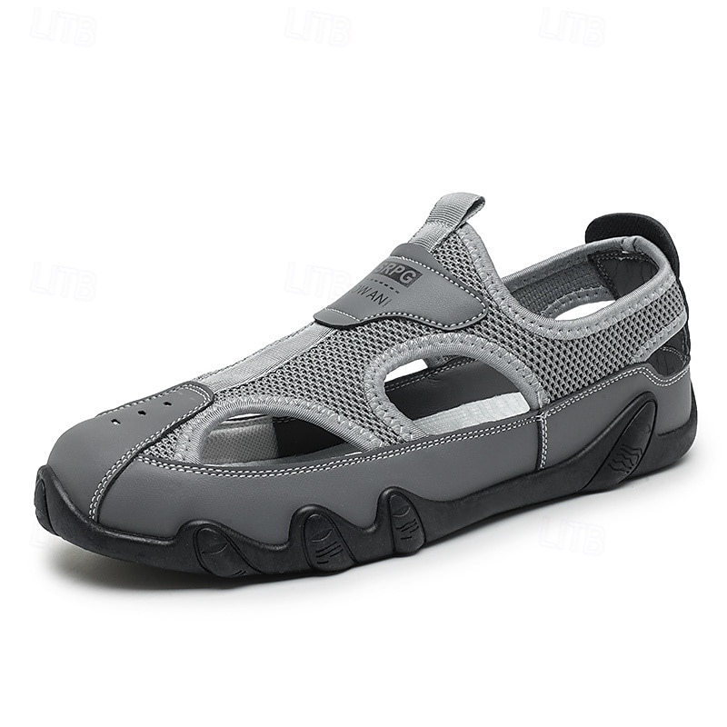 Herrsandaler Bruna Mesh-utomhussandaler med justerbara remmar och vadderad sula för vandring, strand och sommaräventyr 2025 - $32.99 –P2