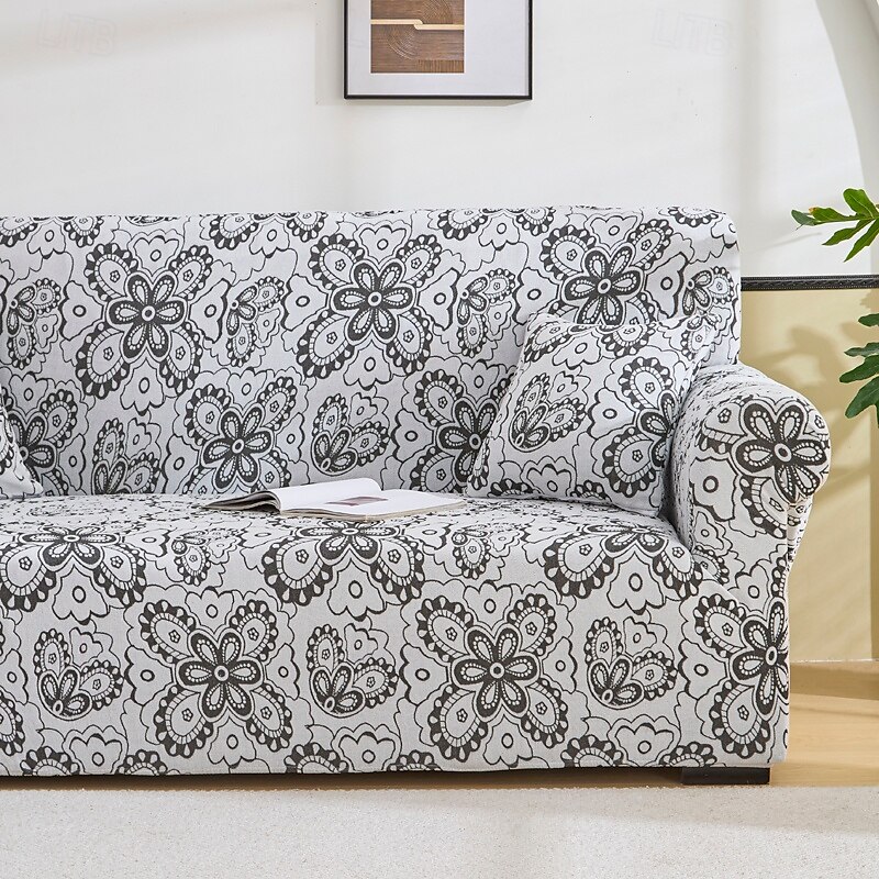 Capa de sofá em tecido jacquard elástico, capa de sofá secional em formato de L, capa de canto para sala de estar, 1/2/3/4 lugares de 2025 por $37.99 –P9