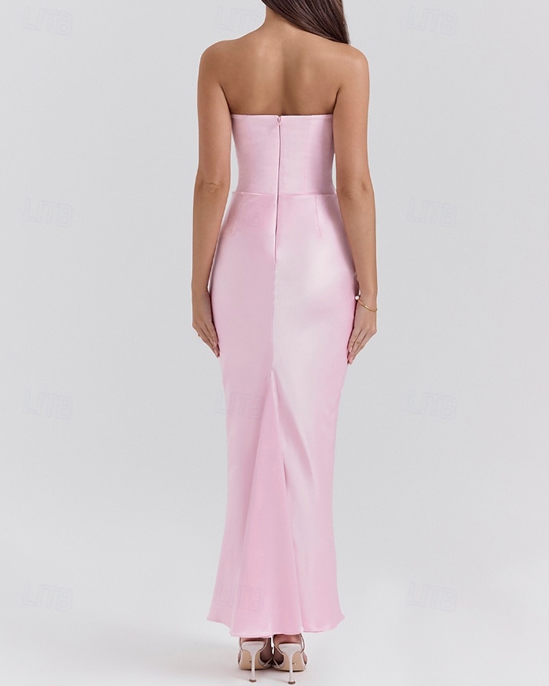 Femmes Robe Longue Maxi Robe Robe Blanche Robe de remise des diplômes Robe de Bal Robe de Soirée Élégant Mode Soirée Occasion Spéciale Coupe régulière Uni Sans manches Sans bretelles Noir Blanche de 2025 ? $31.99 –P14