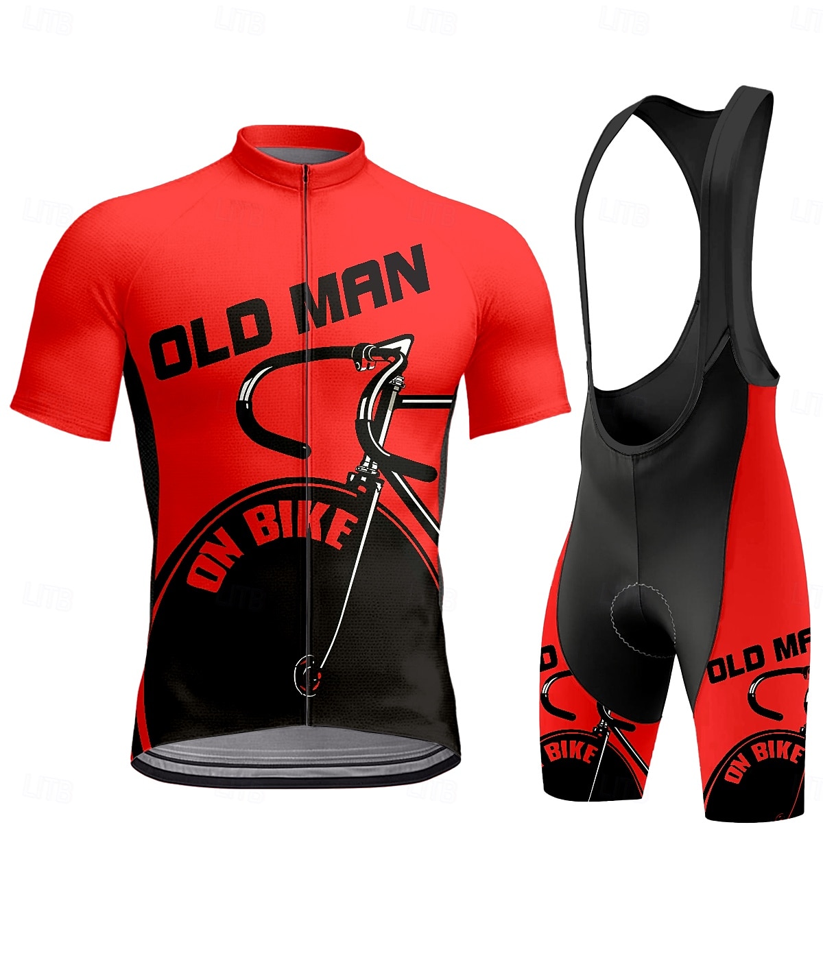 בגדי ריקוד גברים חולצת ג'רסי ומכנס קצר ביב לרכיבה שרוולים קצרים קיץ צהוב אודם כחול ים גראפי גיאומטרי אופניים קרם הגנה עמידות UV 3D לוח ייבוש מהיר כיס אחורי ספורט ביגוד 2026 - $49.99 –P6