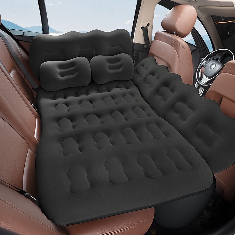 Colchão de ar inflável para carro com bomba, assento traseiro reforçado, cama de viagem para acampamento, colchonete para dormir no banco traseiro de 2025 por $64.99 –P1