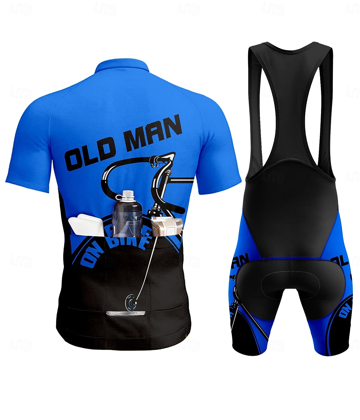 בגדי ריקוד גברים חולצת ג'רסי ומכנס קצר ביב לרכיבה שרוולים קצרים קיץ צהוב אודם כחול ים גראפי גיאומטרי אופניים קרם הגנה עמידות UV 3D לוח ייבוש מהיר כיס אחורי ספורט ביגוד 2026 - $49.99 –P2