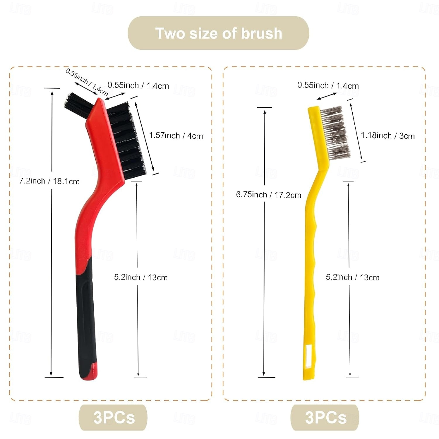 6 Pieces Wire Brush with 1 Pc Scraper Set - Small Stainless Steel  Brass and Nylon Brushes for Paint & Dirt Removal  Rust and Metal Cleaning - for Kitchen  Workshop and Small Deep Cleaning Tasks 2025 - $11.99 –P4