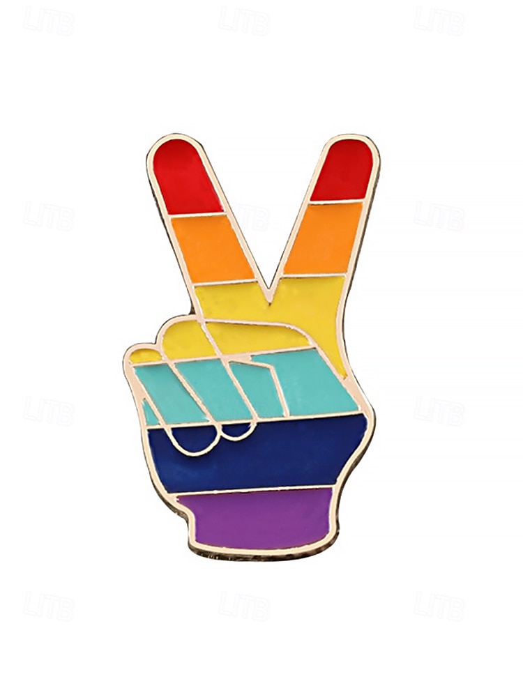 HBTQ+ regnbågsemaljpin - pridemärkeskollektion för jackor, ryggsäckar och hattar, unisex färgglada accessoarer, perfekt för prideparader, festivaler och HBTQ-evenemang 2025 - $7.99 –P5