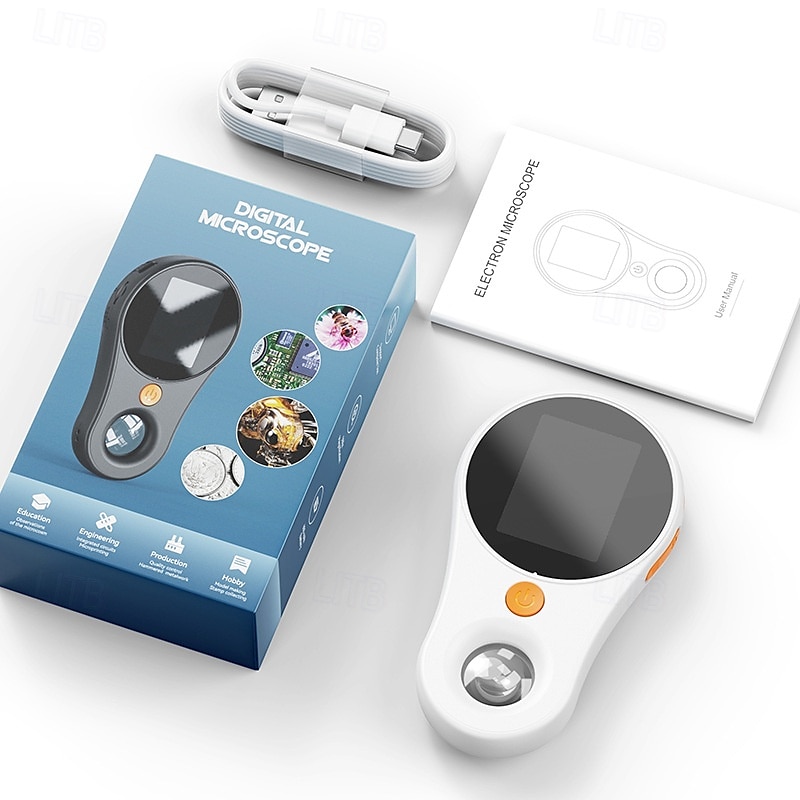Digital Microscope Handheld 2.0 inch IPS Color Screen,Portable Digital Magnifying Glass 500x,Marco Microscope for Kids,Built-in 8LED Lights,USB Compatible with PC Windows, Mac OS 2025 - $39.99 –P3