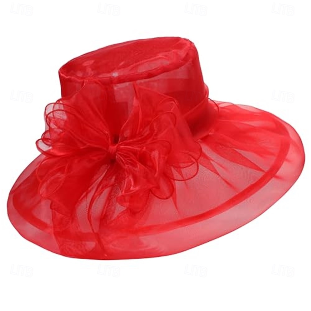 1950-tals Retro Vintage Derbyhatt Kyrkohatt Kentucky Derbyhatt Gentlewoman Noblewoman Kvinnors Derby Ascot Hästkapplöpning Festival Vuxenhatt Vår  Sommar 2026 - $31.99 –P8