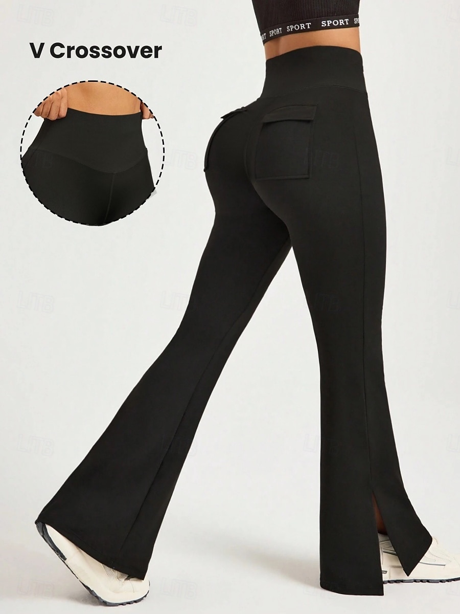 Női Leggings Haranguccás Nadrág Egyszínű Chino Vakáció Vintage Utca Stílus Hosszú Magas Derék Egyszínű Hasított Kényelmes Puha Kényelmes Rugalmas Kültéri Utca Fekete 1 Fekete 2 Fekete Nyár Slim Fit 2025 - $23.99 –P3