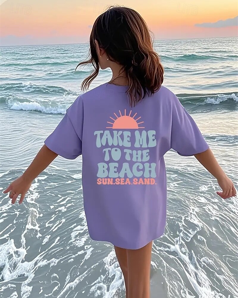 Fete 3D Soare Scrisă Tricou Manșon scurt Vară Primăvară Modă De Bază Copii 4-12 ani Stil Nautic În aer liber Casual Zilnic Fit regulat 2025 - $11.99 –P1