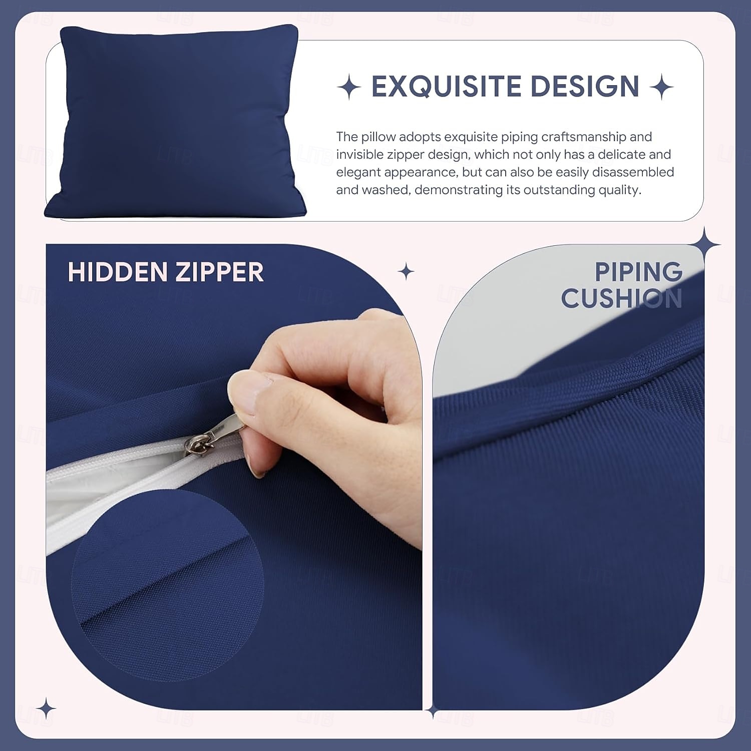 Ensemble de coussins de causeuse d'extérieur hydrofuges, résistants à la décoloration, ensemble de coussins pour canapé, banc et balançoire de 2025 ? $60.99 –P3