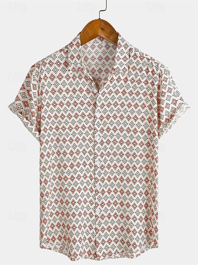 Retro Vintage 1970s Shirt Disco Geometic Psychedelic Men's Halloween Carnival Music Festival Pride Parade Pride Month Adults' Shirt 2025 - $25.99 –P6