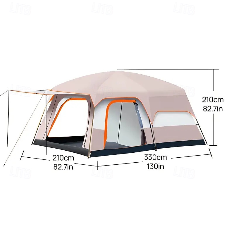 5-8 Person Camping Tent Waterproof Sunproof Mosquito Proof Portable Tent Suitable for Outdoor Camping 2026 - $356.39 –P6
