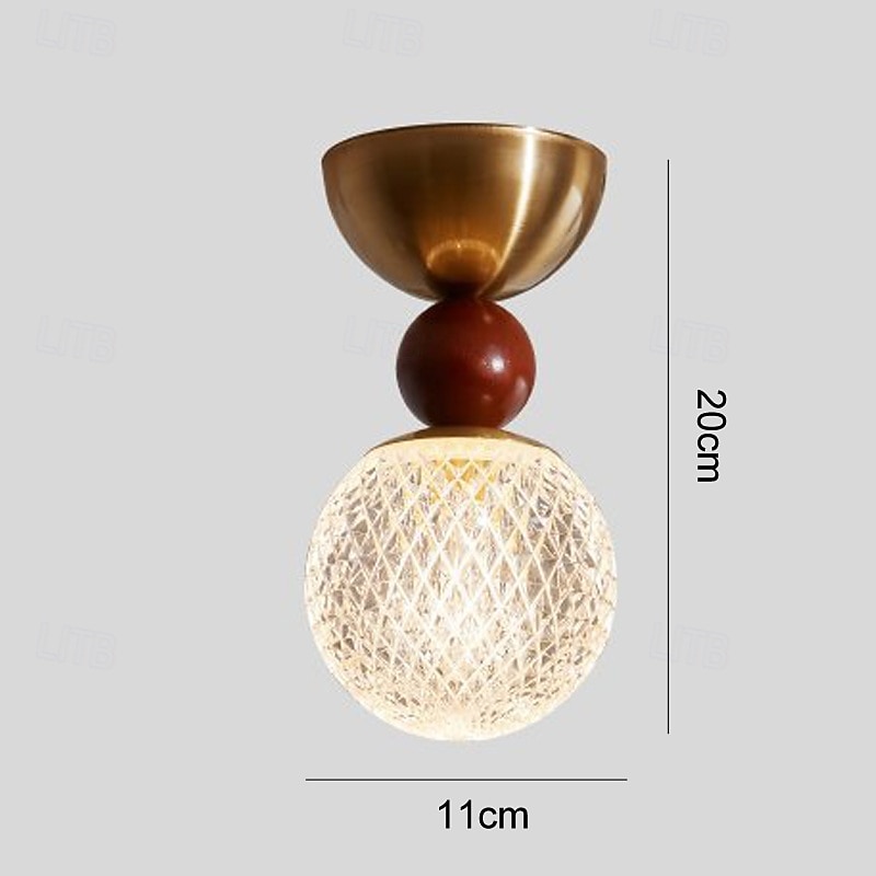 18 cm Circle / Round Design Geometric Shapes Ceiling Lights Glass Metal Glass Artistic Style Modern Style Classic Artistic Nordic Style 110-120V 220-240V 2026 - $104.99 –P5