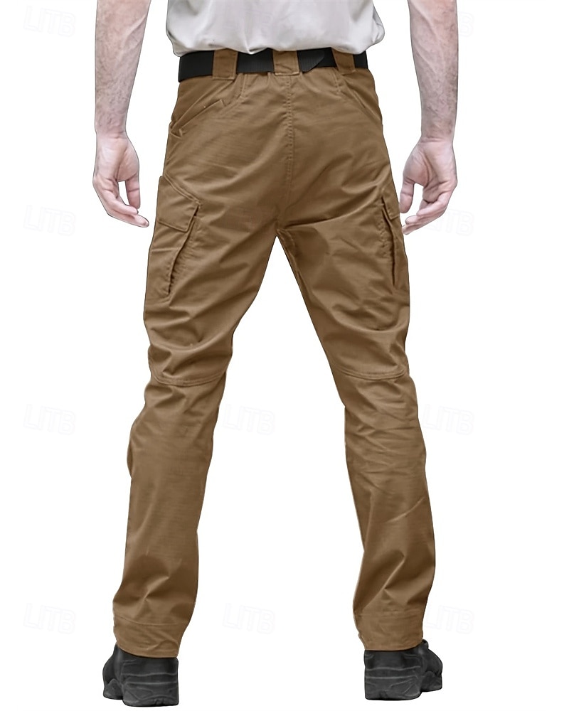 Men's Cargo Pants Tactical Pants Trousers Buttons Multi Pocket Plain Wearable Outdoor Daily Camping & Hiking Fashion Classic Black Army Green 2026 - $21.99 –P2