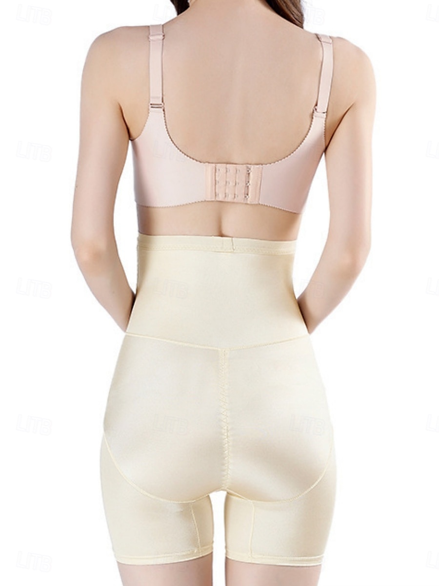 Ženská shapewear krátká jednobarevná vysoký pas jednoduše elastický pas pohodlné měkké pohodlné elastické jóga černá purpurová béžová léto jaro regular fit 2025 - $13.99 –P7