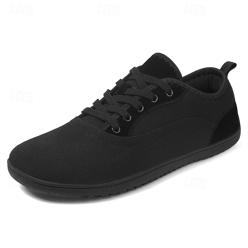 Helvita herrsneakers i canvas – minimalistiska vardagsskor för pendling, college och vardagliga fredagar 2025 - $34.99 –P2