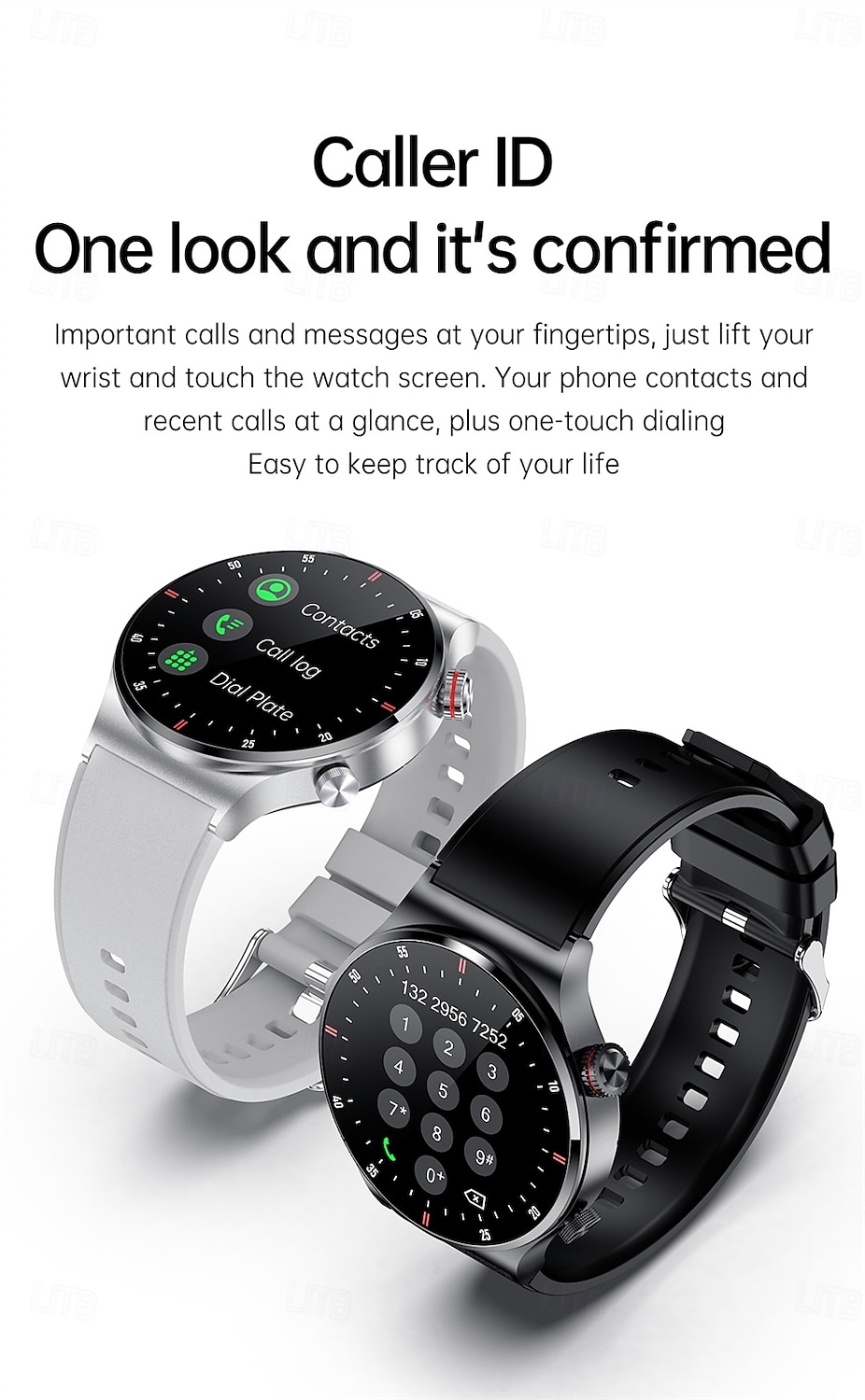 Smart Watch 1.28'' Fitness Tracker Bluetooth Calling Smartwatch with Pedometer Sleep Monitor Waterproof IP67 for Android iOS Men Women 46mm 2025 - $44.99 –P8