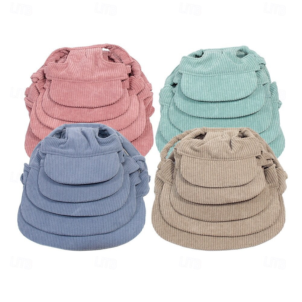 Hundebaseballcaps hund katt sommer strandhatt med ørehull justerbar valpehatt hodeplagg 2025 - $15.49 –P9