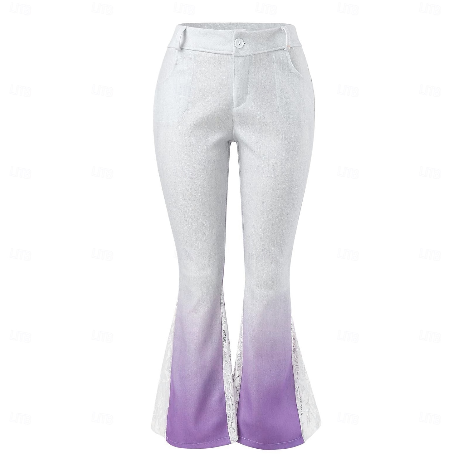 Retró Boho 1970-es évek Bell Bottom Pants Bő nadrág Hippi Közepes derekú Jelmez Női Mindszentek napja Farsang Vakáció Hétköznapi zenei fesztivál Felnőttek Nadrágok 2025 - $37.99 –P2