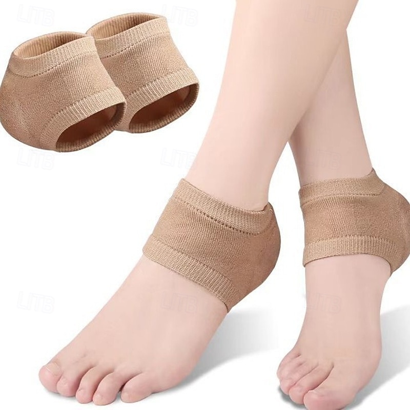 3 paia di calzini idratanti in gel per talloni da donna e da uomo, calzini protettivi in silicone per la notte per talloni secchi e screpolati, calzini da notte invisibili per la cura dei talloni del 2025 a $10.99 –P9