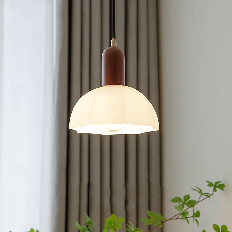 20 cm Design De Lanterna Formas geométricas Luzes Pingente Vidro Madeira Vidro Estilo Artístico Estilo Formal Estilo Moderno Artistíco Estilo nórdico 110-120V 220-240V de 2025 por $65.99 –P2