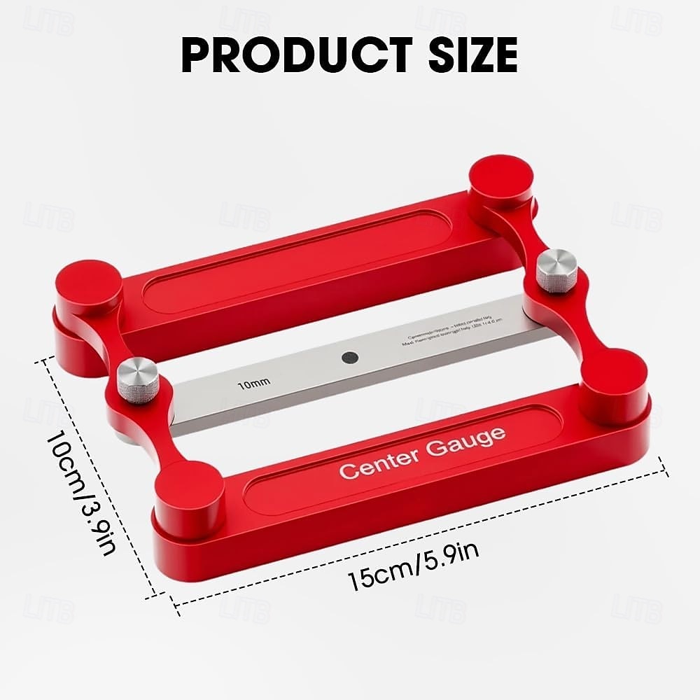 jauge centrale &Kit de gabarit de goujonnage, gabarit de goujonnage autocentrant, guides de perçage, jauge centrale en acier inoxydable, jauge de marquage, outil de travail du bois de 2025 ? $47.99 –P12