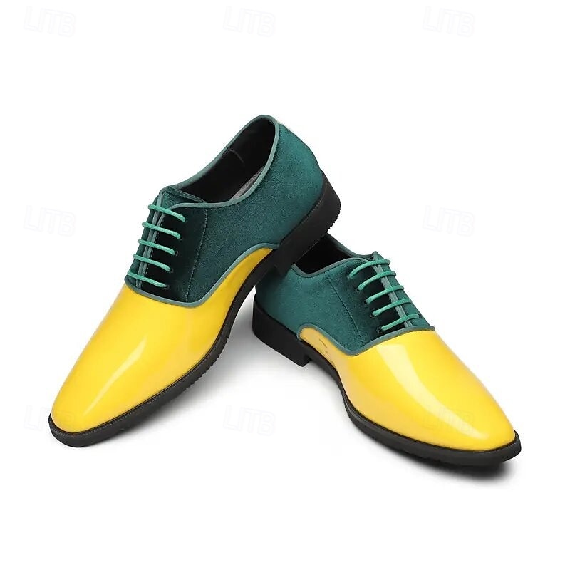 scarpe eleganti da uomo rosse lucide con finitura lucida - calzature formali eleganti e lucide per matrimoni, serate di gala e occasioni speciali del 2026 a $54.99 –P3
