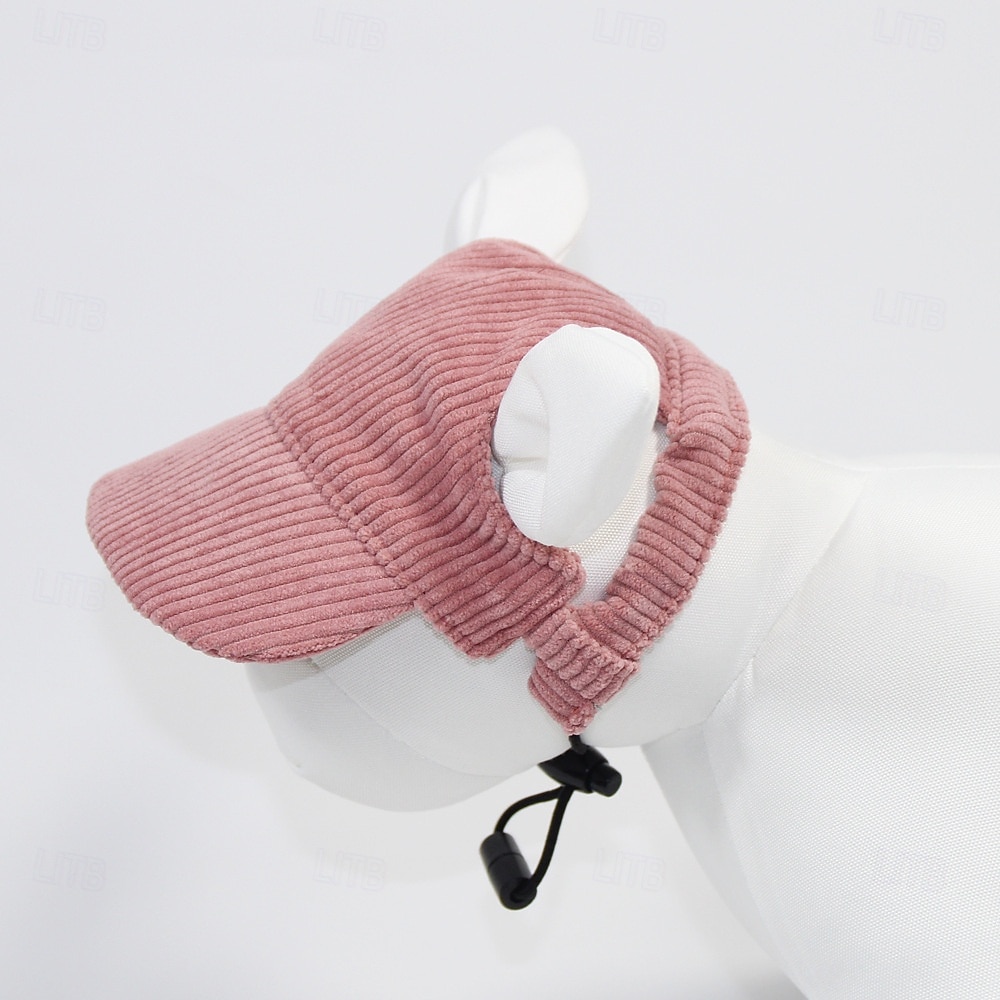 Hundebaseballcaps hund katt sommer strandhatt med ørehull justerbar valpehatt hodeplagg 2025 - $15.49 –P12