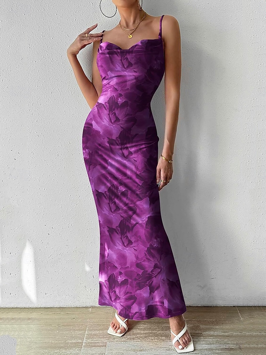 Női Midi ruha Boho esküvői vendégruha Elegáns Csehország Szexi Bodycon ruha Bohém Ujjatlan Spagettipánt Világos rózsaszín aqua kék Medence Sötétzöld Nyár 2025 - $24.99 –P8