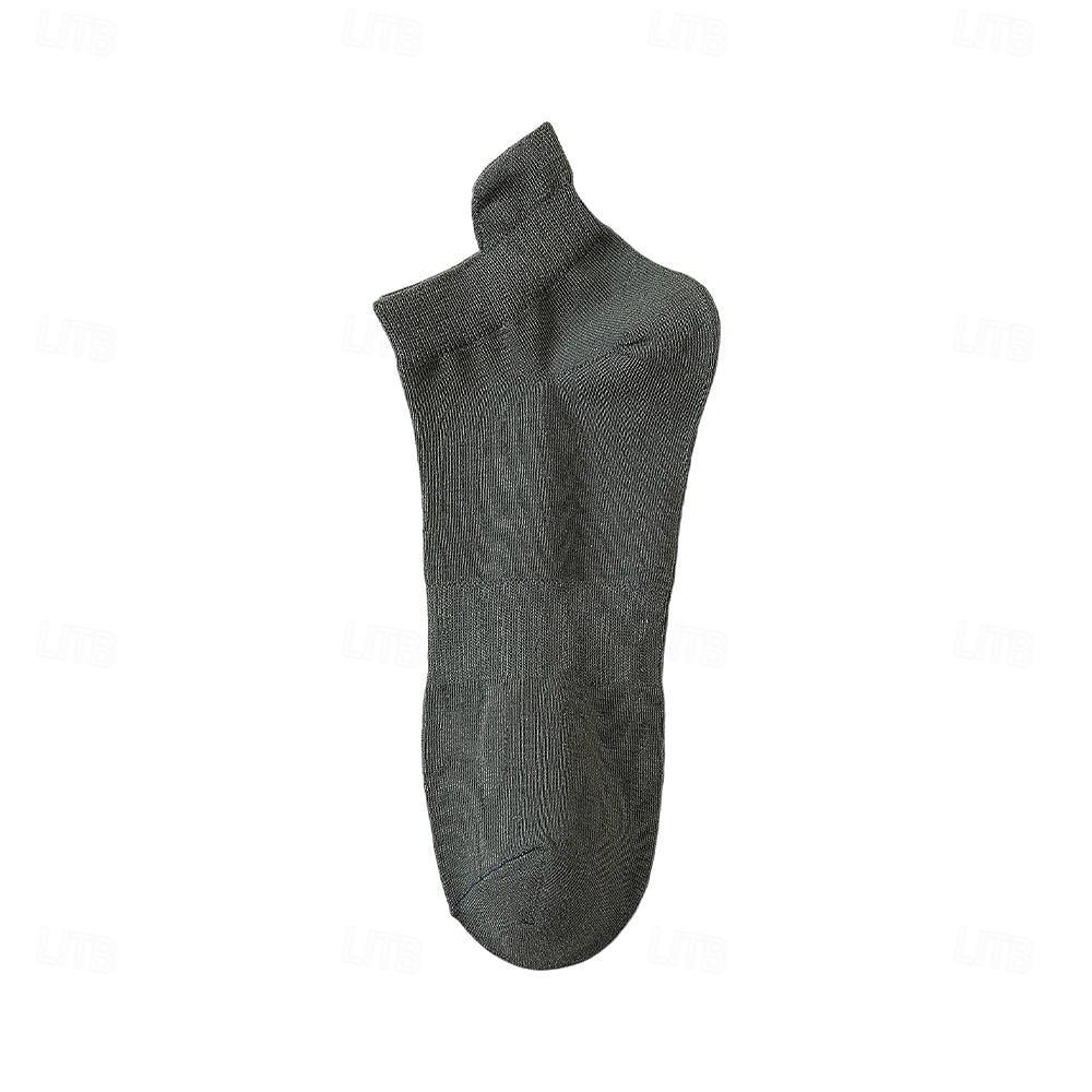 Мужчины 1 пара Носки Носки-невидимки и сверхтонкие носки Черный Белый Цвет Сплошной цвет Полотняное плетение Школа Официальные на открытом воздухе Тонкая ткань Лето Весна Осень 2026 - $3.99 –P12