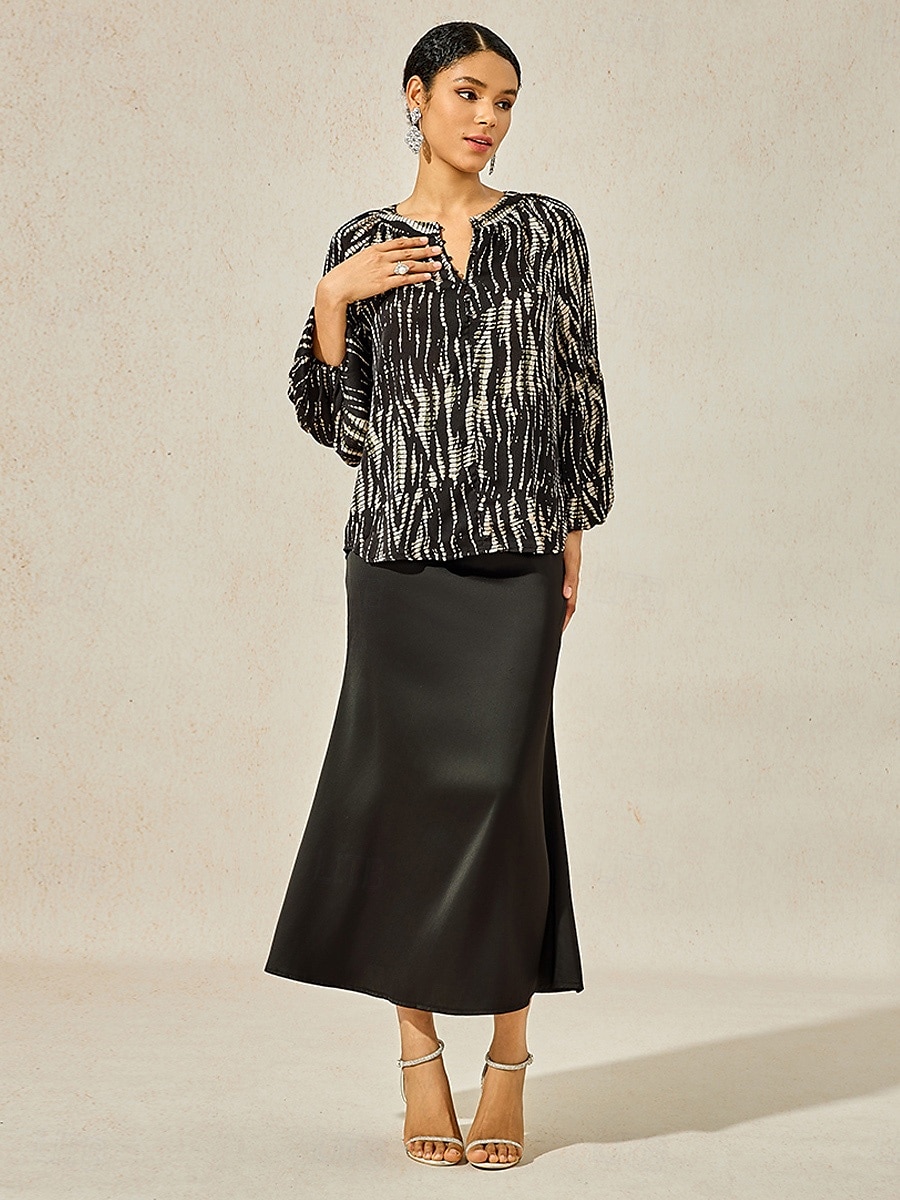 Damen Hemd Bluse Abstrakt Marmor Vintage Mode Lässig Langarm V Ausschnitt Normale Oberteile Arbeit Lässig Ferien Knöpfe Druck Schwarz Frühling & Herbst 2025 - $47.99 –P4